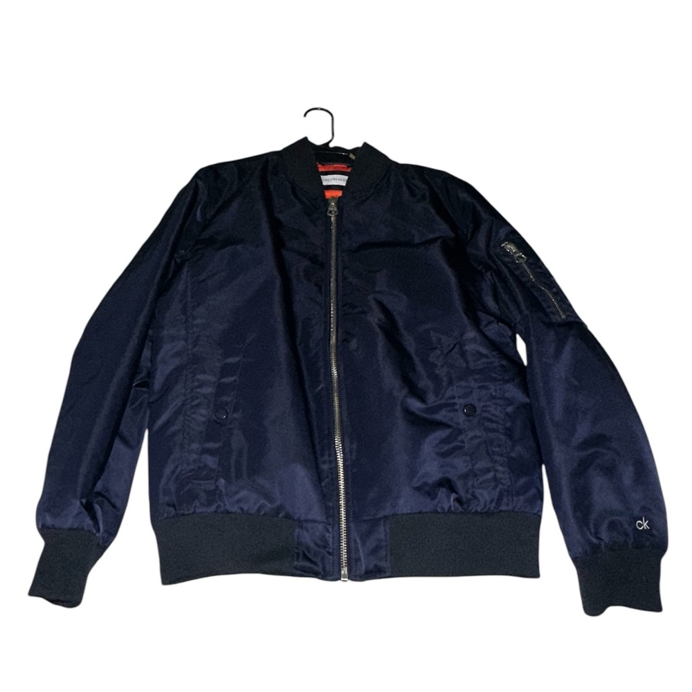 Calvin Klein Navy Bomber Jacket for Men